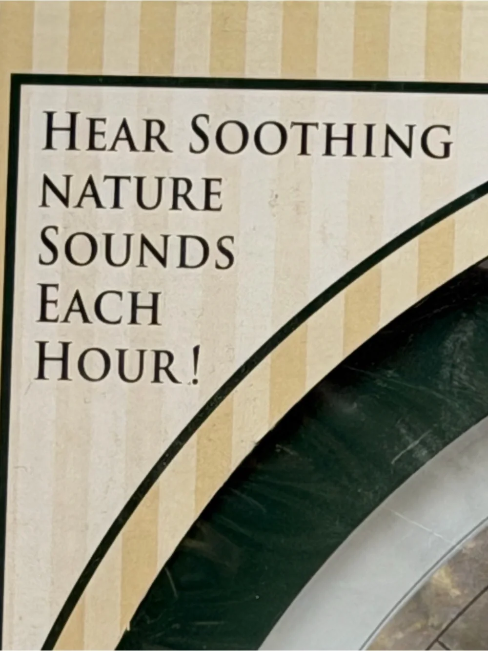 NEW Thomas Kinkade 13-Inch Nature Sounds Wall Clock Auto Night Time Music-off